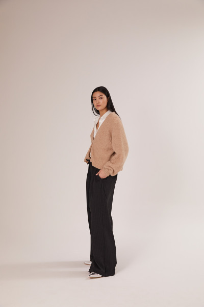 Sosue Antonia Short Cardigan Toffee Fabrik Onlineshop