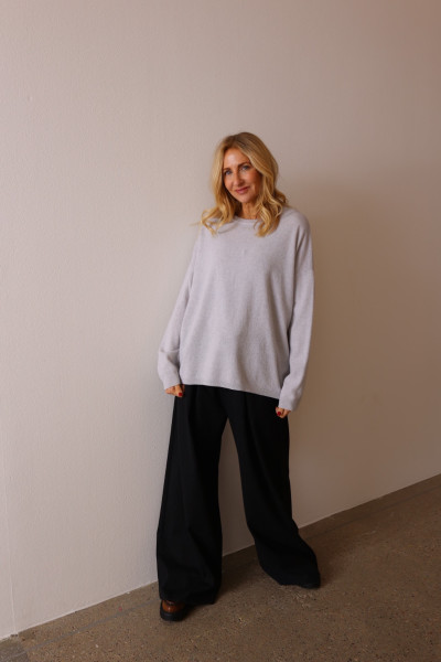 Sosue Wrap Pullover Light Grey Großer Ausverkauf